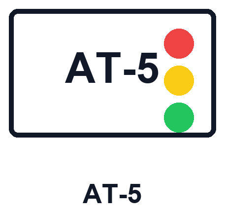 Znak tramwajowy AT-5