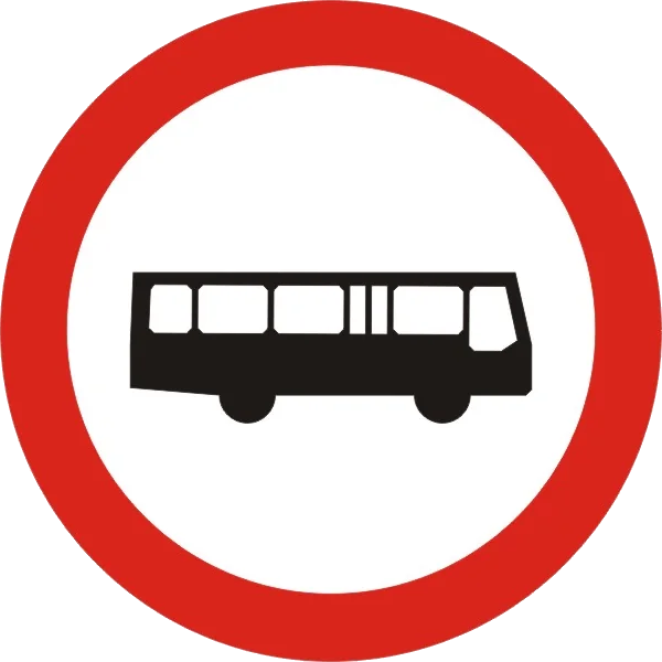 Zakaz wjazdu autobusów
