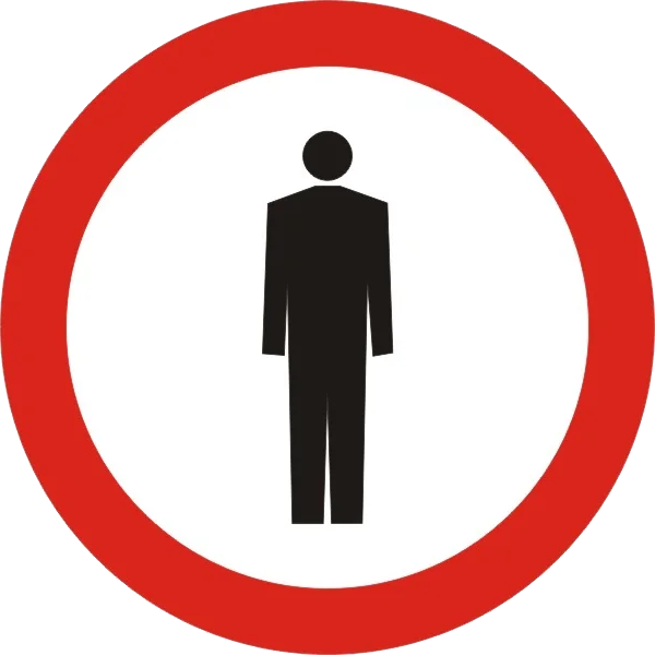 Zakaz ruchu pieszych