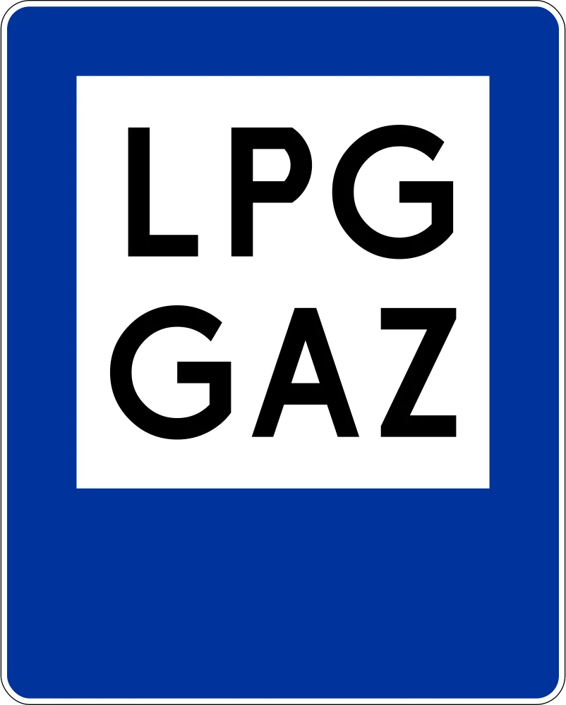 Stacja paliwowa z gazem do napędu pojazdów