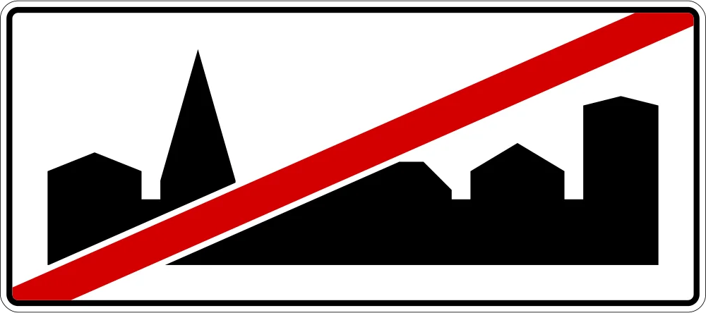 Koniec obszaru zabudowanego