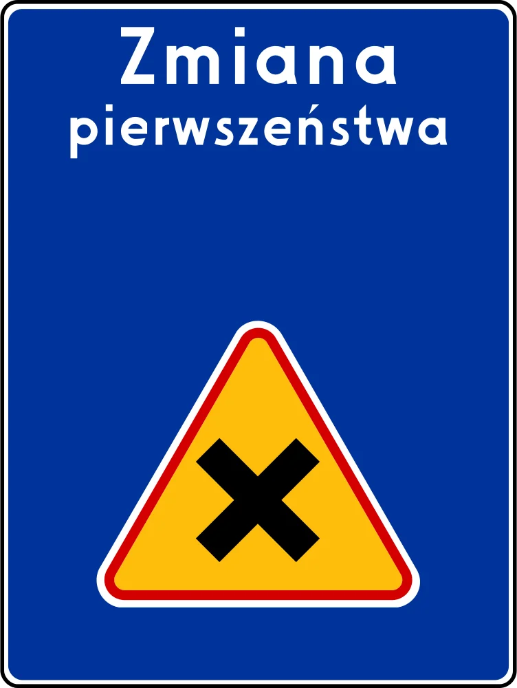 Zmiana pierwszeństwa na skrzyżowaniu równorzędnym