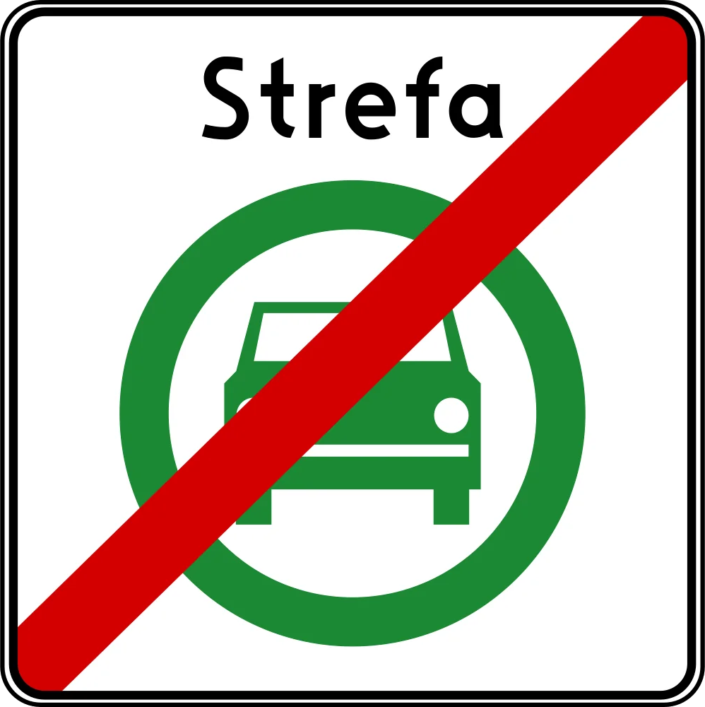 Koniec strefy czystego transportu